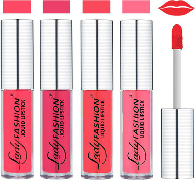 

Lady Fashion College Girls Sensational Matte Kiss Proof Liquid Lipstick(Wintage Tempting, Wintage Nude, Orange, Peach)