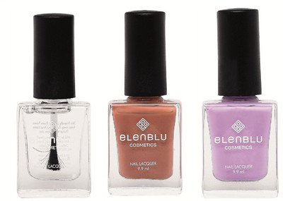 

Elenblu Mirror Glaze Top - Top Coats Nail Polish & Set of 2 Matte Nail Polish - Tarnished Copper & Princess Rule (9.9ml Each) Matte Nail Polish(Pack of 3)