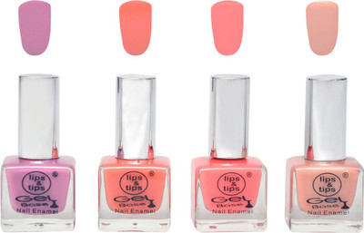 

Lips & Tips Matte Finish Long Lasting Nail polish Combo set of 4 - Lilac Nude, Matte Nude, Coral Pink, Nude Skin Multicolor(Pack of 4)