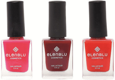 

Elenblu Mauve Taupe, Inflamed Rose & Wicked - (9.9ml Each) Matte Nail Polish(Pack of 3)