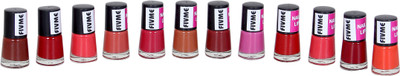 fivme Exclusive Color Range Nail Polish Set of 12PCS ( MATT )(Pack of 12)