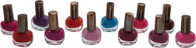 

One Personal Care Nail Color Splash, Combo of 12 | CMF-E Series Pink, Blue, Orange, Red, Purple, Burgundy, Brown, Violet(Pack of 12)