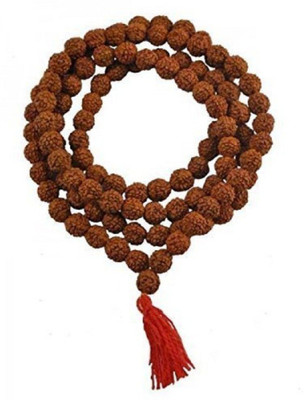 SCSPali Rudraksha Mala (10 mm to 12 MM) with Certificate for Women & Men Daily Wear or Japa Mala Wood Chain