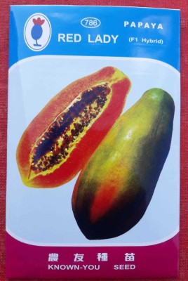 PEARL Red lady hybrid papaya 786 f1 taiwan Seed(800 per packet)