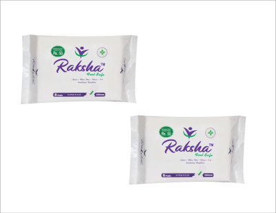 

Raksha Extra Large - Pack of 2 Combo Sanitary Pad(Pack of 12)