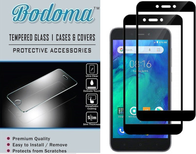 Bodoma Edge To Edge Tempered Glass for Mi Redmi Go(Pack of 2)