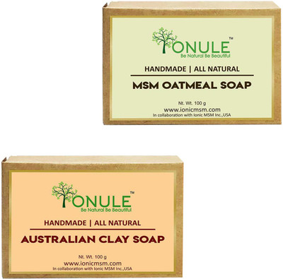 

Ionule Oatmeal Soap Australian Clay Soap Combo of 2(200 g, Pack of 2)