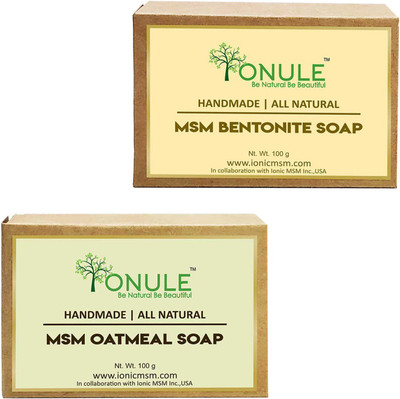 

Ionule Bentonite Soap Oatmeal Soap Combo of 2(200 g, Pack of 2)