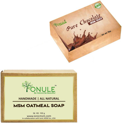 

Ionule MSM Chocolate Soap Oatmeal Soap Combo of 2(200 g, Pack of 2)