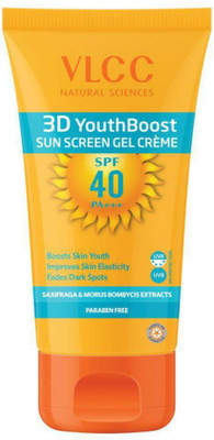 

VLCC Natural Sciences, 3D Youth Boost SPF 40 (Paraben Free) Sunscreen Gel Creme, 100g - SPF 40 PA+++(100 g)
