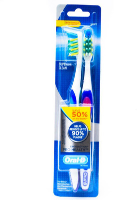 

Oral-B Tooth Brush Pro Health - Medium, 2 pcs Medium Toothbrush(Pack of 2)