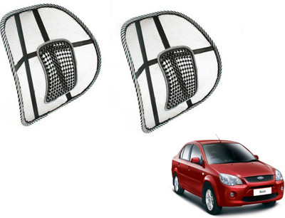 MOCKHE Nylon Seating Pad For  Ford Ikon(Front Seat, Back Seat Black)