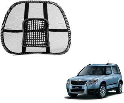 MOCKHE Nylon Seating Pad For  Skoda(Front Seat, Back Seat Black)