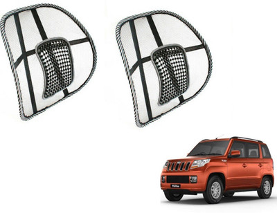 MOCKHE Nylon Seating Pad For  Mahindra TUV-300(Front Seat, Back Seat Black)