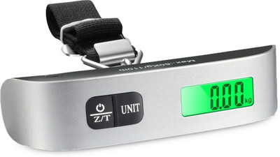 

Bluwings Electronic Luggage Scale Kitchen Scale Auto Power Off Weighing Scale Weighing Scale(Silver)