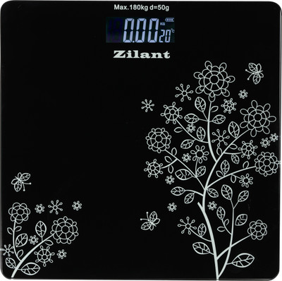 

Zilant 6 mm Automatic Personal Digital Weight Machine With Large LCD Display and 4 Sensor Technology For Accurate Weight Measurement Weighing Scale(Black 4)