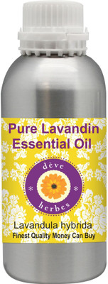 

Deve Herbes Pure Lavandin Essential Oil (Lavandula hybrida) 100% Natural Therapeutic Grade Steam Distilled(630 ml)
