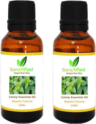 

SANCTIFIED Catnip Essential Oil (15ML) 100% Pure Natural & Undiluted Oils (pack of 2)(15 ml)