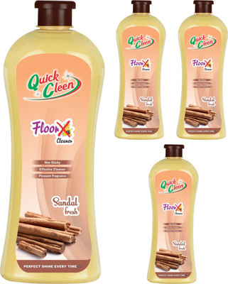 

Quick Cleen FLOORX CLEANER Sandalwood 4 pc pack Sandal fresh(4 L, Pack of 4)