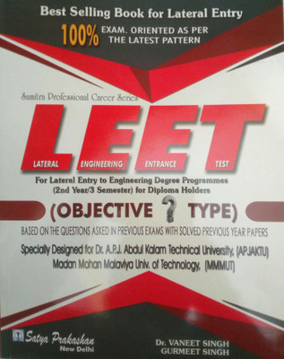LEET For Lateral Entry to Engineering Degree Programmes(2nd Year/3 semester) for Diploma Holders Paperback – 2019(English, Paperback, Dr. Vaneet Singh (Author), Gurmeet Singh (Author)) LEET For Lateral Entry to Engineering Degree Programmes(2nd Year/3 semester) for Diploma Holders Paperback – 2019(English, Paperback, Dr. Vaneet Singh (Author), Gurmeet Singh (Author))