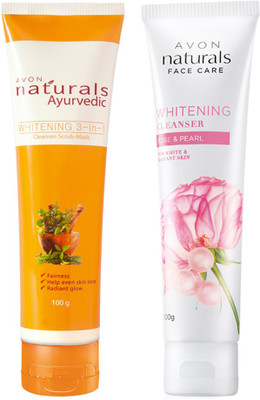 

Avon Naturals Cleanser Combo (ayurvedic & rose-pearl)(200 g)
