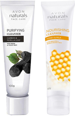 

Avon Naturals Cleanser Combo (honey-milk & carbon)(200 g)