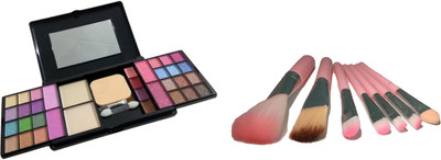 

Miss Boss fashion makeup kit and hk 7 pink makeup brushes combo(Set of 2)