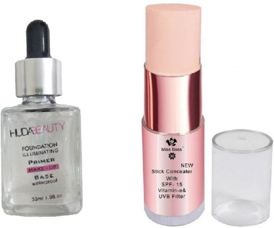 

Miss Boss hb primer 30ml and stick contour & filter highlighter combo(Set of 2)