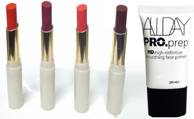 

ADJD PERFECT MOISTURIZING MATTE COLOR LIPSTICK WITH VITAMIN E ENRICHED GEL PRIMER(Set of 2)