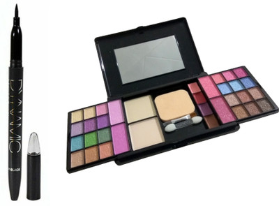 Miss Boss fashion makeup kit and 1 dynamic liquid eyeliner combo(Set of 2)