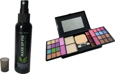 Miss Boss fashion makeup kit and kb cinema green tea Makeup Fixer Primer - 80 ml combo(Set of 2)