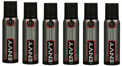 ENVY Magnetic Perfume Deodorant Spray 120ML Each (Pack of 6) Deodorant Spray - For Men(720 ml, Pack of 6)