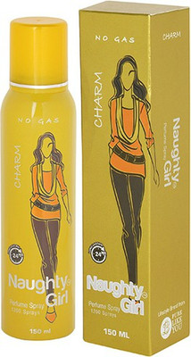

Naughty Girl CHROME No Gas Deodorant for Women- 150ml Perfume Body Spray - For Women(150 ml)