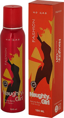 

Naughty Girl FASHION No Gas Deodorant for Women- 150ml Perfume Body Spray - For Women(150 ml)