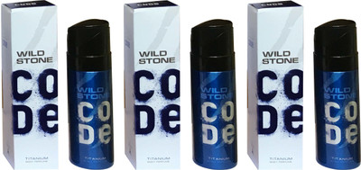 

Wild Stone TITANIUM ( PACK OF 3) Perfume Body Spray - For Men(120 ml, Pack of 3)