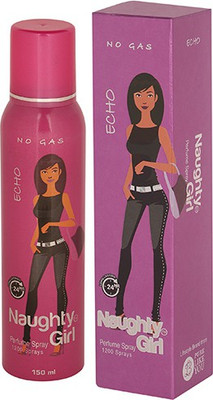 

Naughty Girl ECHO No Gas Deodorant for Women- 150ml Perfume Body Spray - For Women(150 ml)