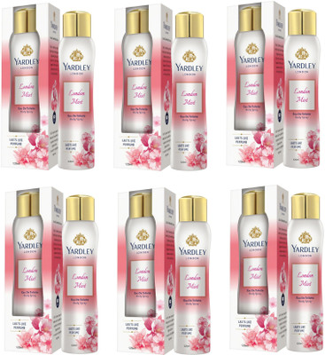 

Yardley London Mist EDT Body Spray for Women 120ML Each (Pack of 6) Deodorant Spray - For Women(720 ml, Pack of 6)