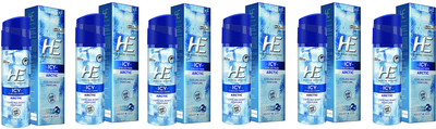 

HE Icy Collection Arctic cooling Body Perfume 120ml Each (Pack of 6) Deodorant Spray - For Men(720 ml, Pack of 6)