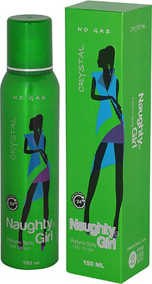 

Naughty Girl CRYSTAL No Gas Deodorant for Women- 150ml Perfume Body Spray - For Women(150 ml)