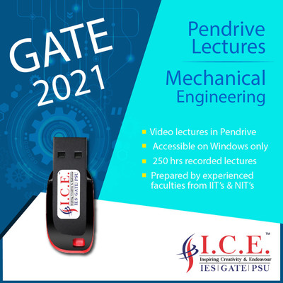 ICE GATE Mechanical Engineering (Video Lectures) - USB Course - 2021(pendrive)
