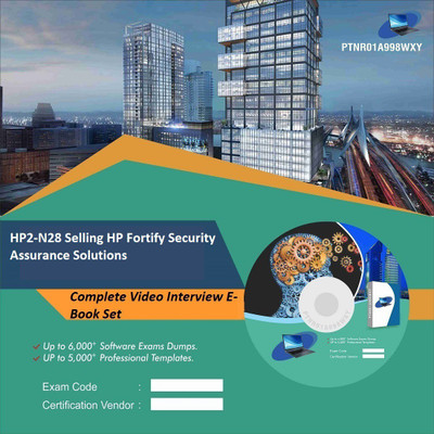 

PTNR01A998WXY HP2-N28 Selling HP Fortify Security Assurance Solutions Complete Video Interview E-Book Set(DVD)