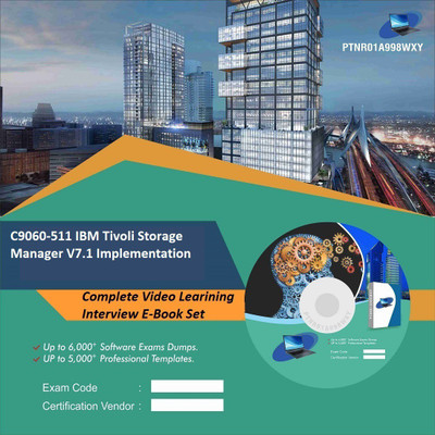 

PTNR01A998WXY C9060-511 IBM Tivoli Storage Manager V7.1 Implementation Complete Video Learning Interview E-Book Set(DVD)