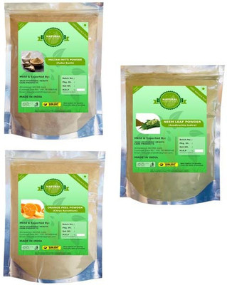 

Fedele Neem Powder + Orange Powder And Multani Mitti For Skin care Naturally combo Of 3(450 gm)(300 g)