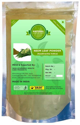 

Fedele Natural Herbal Neem Leaves (AZADIRACHTA INDICA) Powder for PIMPLE FREE CLEAR SKIN NATURALLY – Pack of 1 (227 G)(450 g)