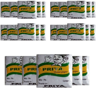 

Priya 100 tissue Pieces In Each Bundle , Pack Of 25(Pack of 2500)