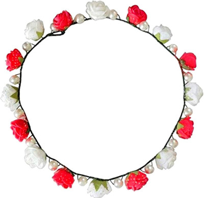 

MorningGlory Red & White Mixed Tiara for Girls/Women Hair Band, Head Band(Red, White)