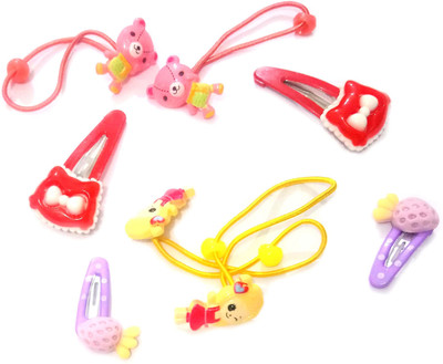 

OBEROI TINY KIDDIEE Hair Clip, Rubber Band(Multicolor)