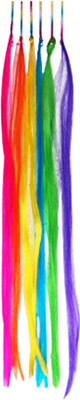 

FOK Set of 6 Multi Color Party Highlights Extensions Hair Extension