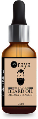 

ORAYA Argan & Geranium Beard Growth Oil & Moustache Growth Oil & Hair Growth Oil With Vitamine-E, Hair Shine Oil-30ML Hair Oil (30 ml) Hair Oil(30 ml)