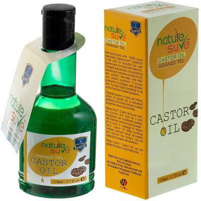 

Nature Sure 100% PURE CASTOR OIL ( RICINUS COMMUNIS) 110 ML Hair Oil(110 ml)